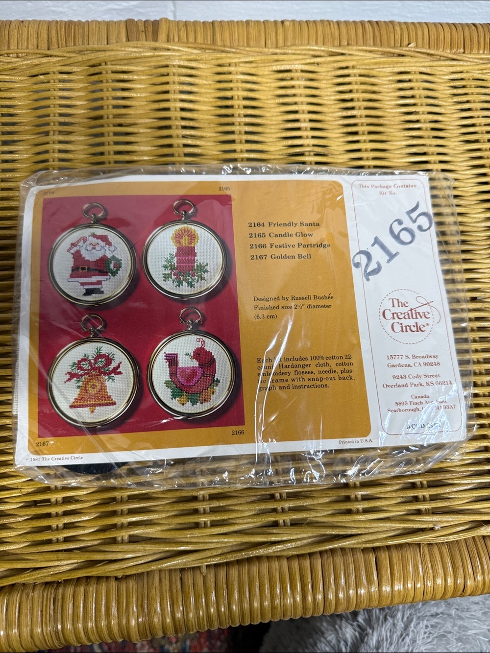 The Creative Circle Candle Glow Cross Stitch Ornament Kit 2165 New